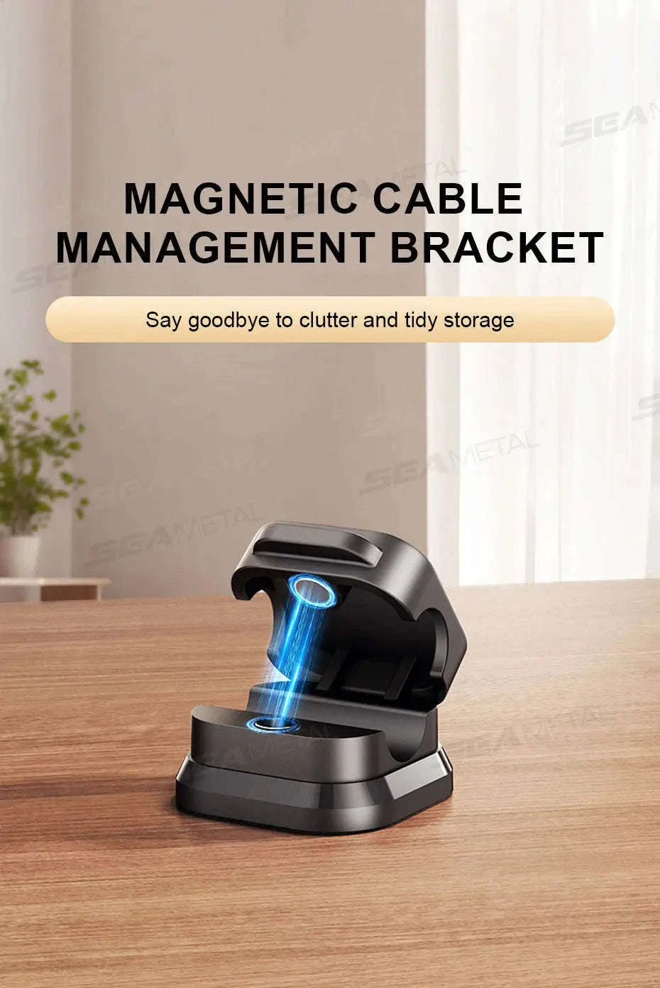 10-Piece Self-Adhesive Magnetic Cable Clips - Image 7
