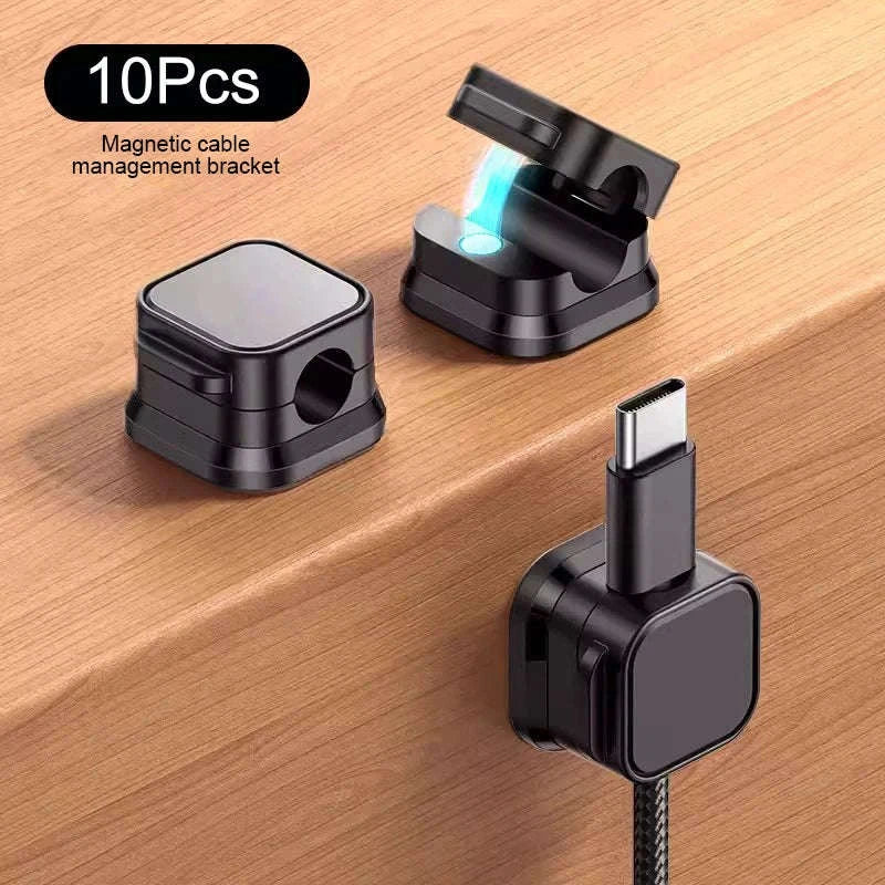 10-Piece Magnetic Self-Adhesive Cable Holder Clips - Image 26