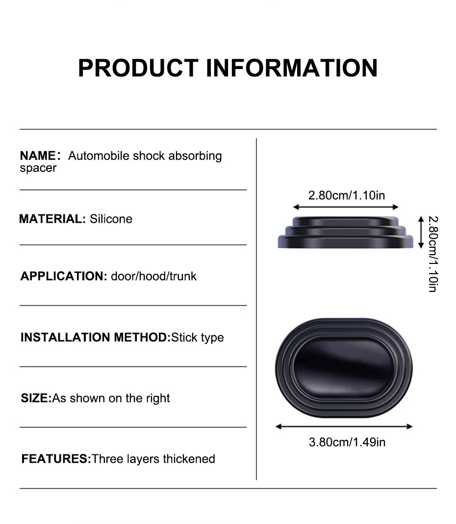 12-Piece Car Door Shock Absorber Pads - Image 17