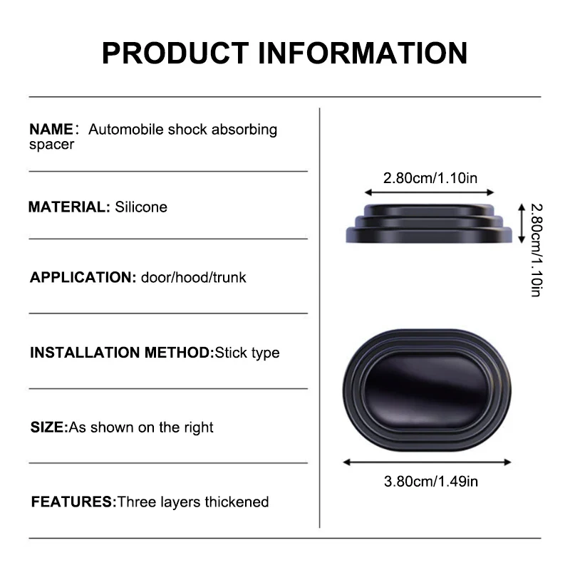 12-Piece Car Door Shock Absorber Pads - Image 6