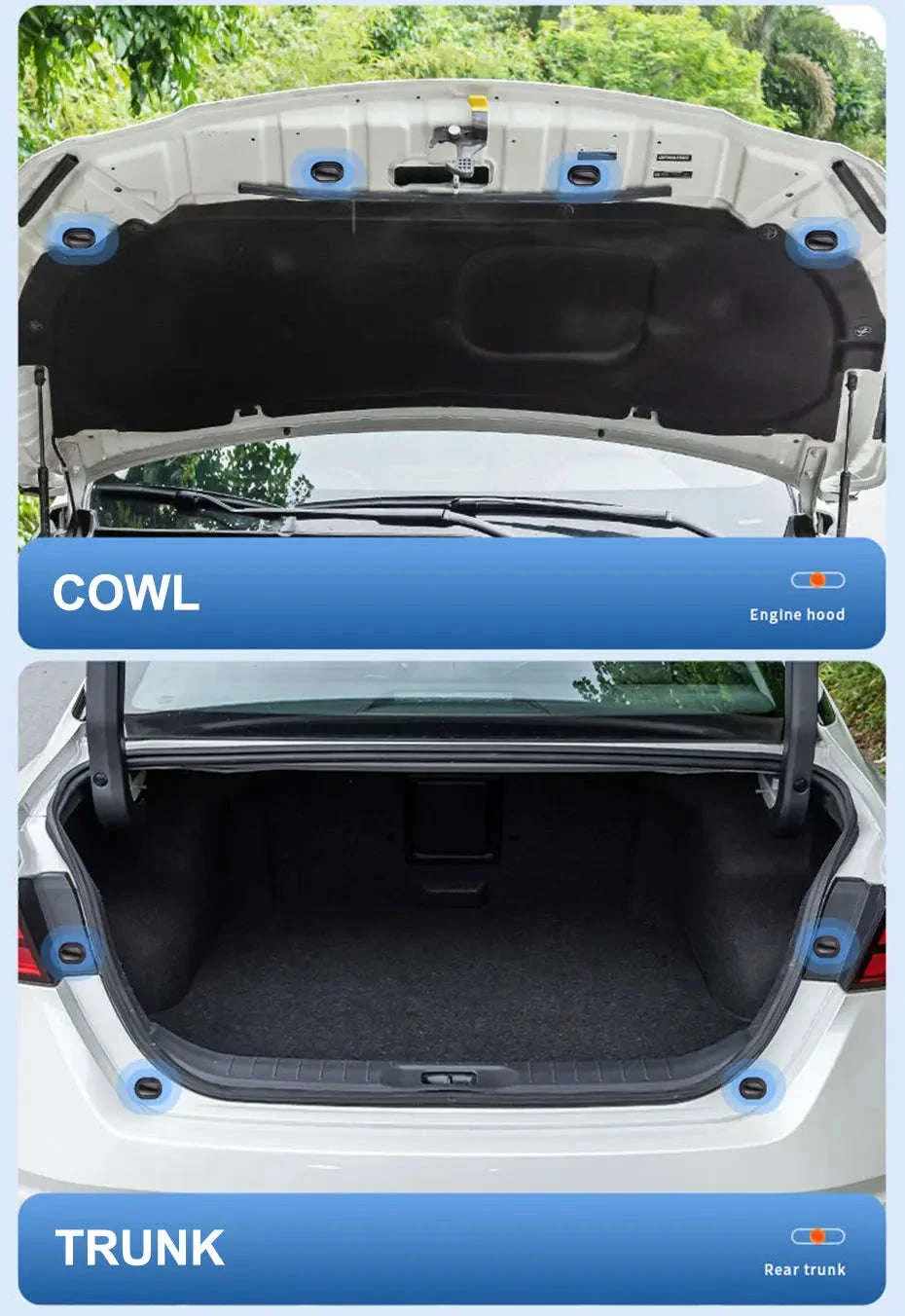 12-Piece Car Door Shock Absorber Cushion Stickers - Image 11