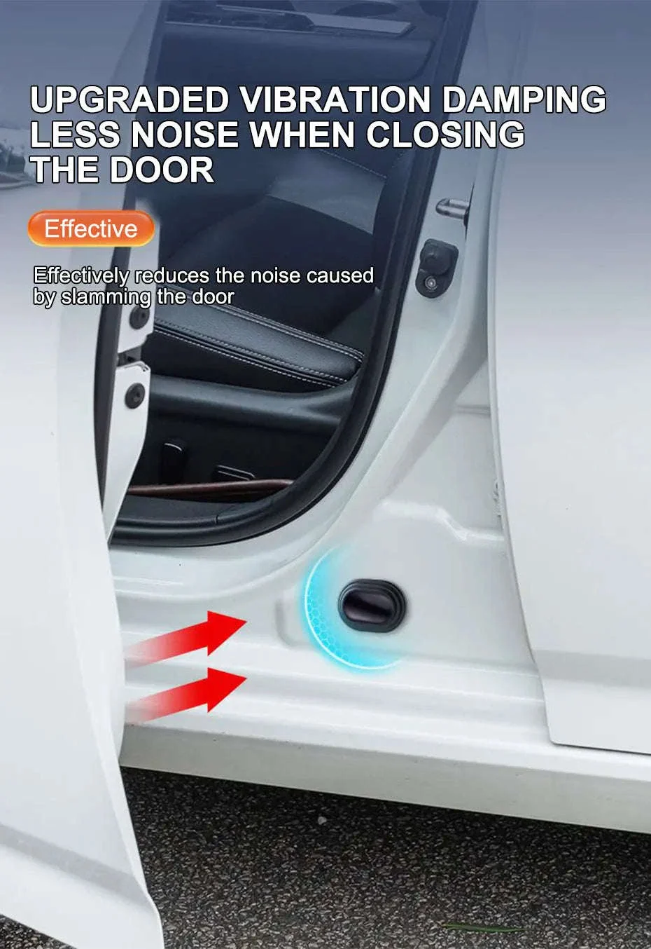 12-Piece Car Door Shock Absorber Cushion Stickers - Image 12