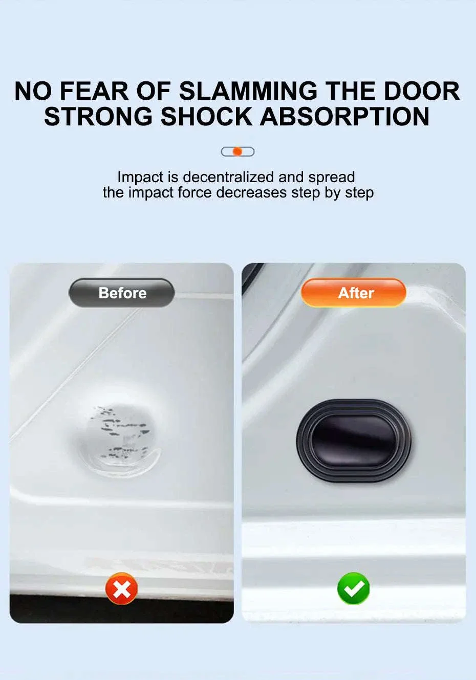 12-Piece Car Door Shock Absorber Cushion Stickers - Image 13