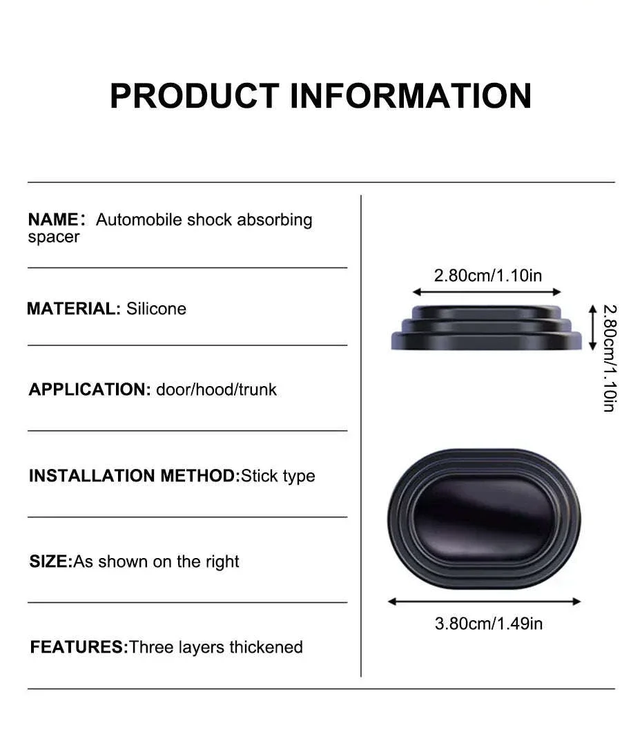12-Piece Car Door Shock Absorber Cushion Stickers - Image 15