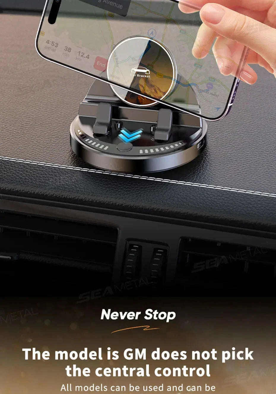15W Wireless Charging Car Phone Mount - Image 13