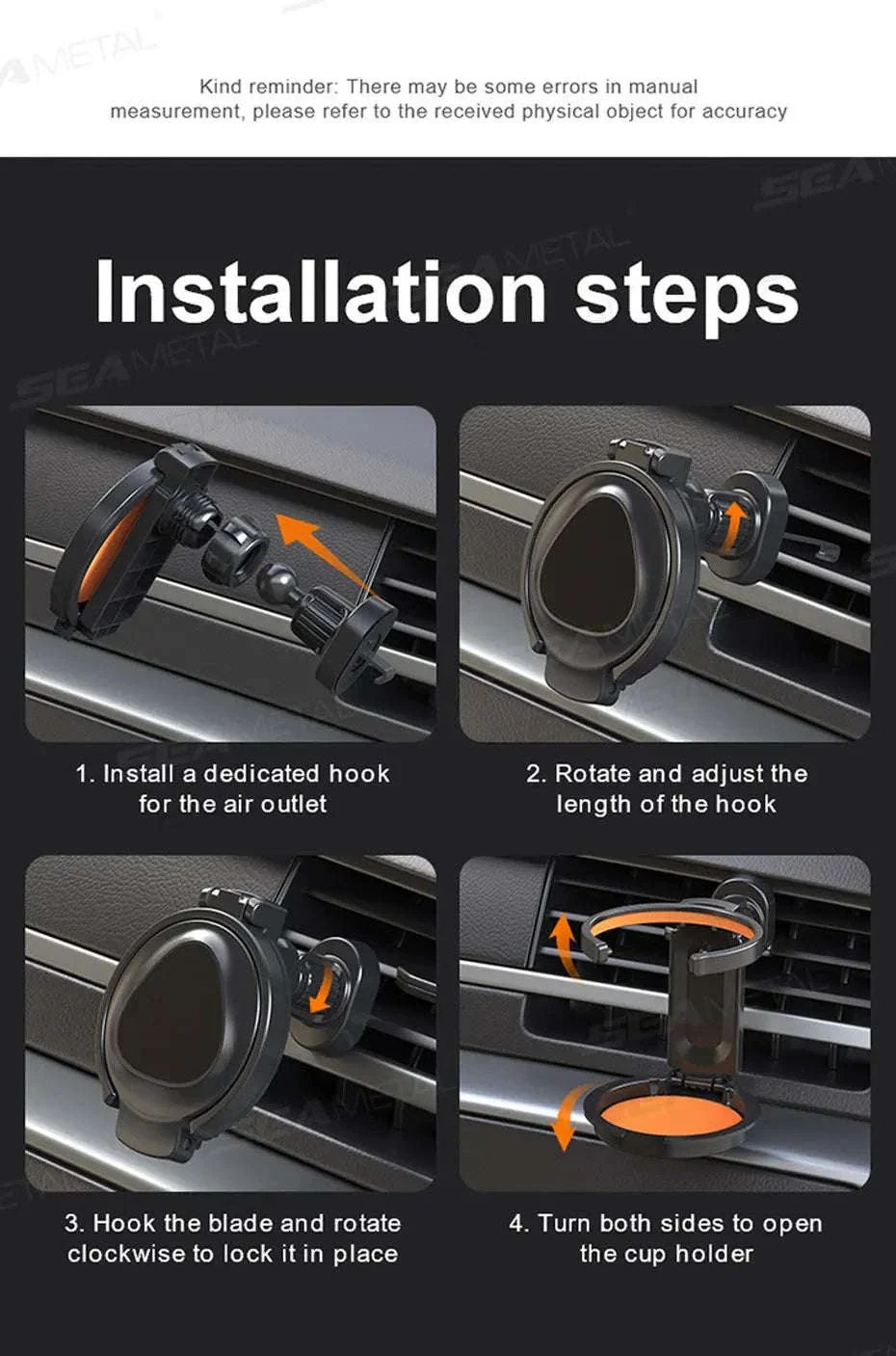 2-in-1 Car Cup Holder and Magnetic Phone Mount - Image 19