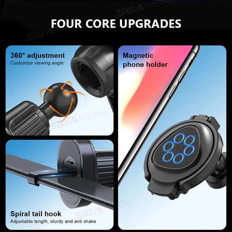 2-in-1 Car Cup Holder and Magnetic Phone Mount - Image 2