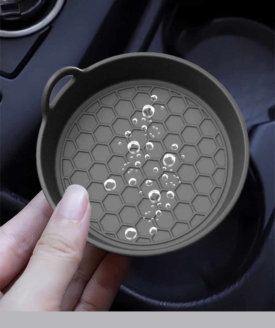 2-Piece Anti-Slip Car Coaster Silicone Drink Holder Pads - Image 13