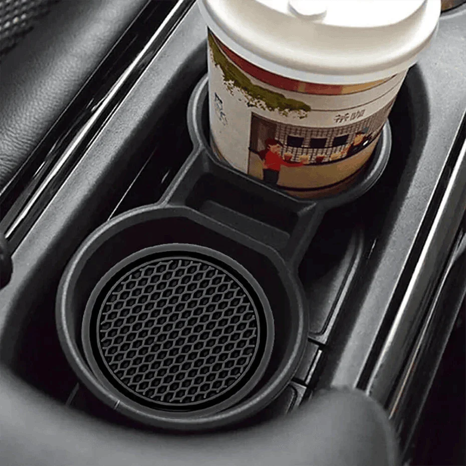 2-Piece Universal Anti-Slip Car Cup Coasters, 7 cm, TPU, Waterproof - Image 12