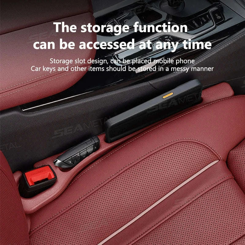 2-Piece Car Seat Gap Filler Organizer with Storage Slot - Image 3