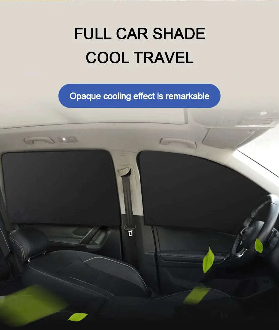 2-Piece Car Side Window Sun Shade Curtains - Image 10