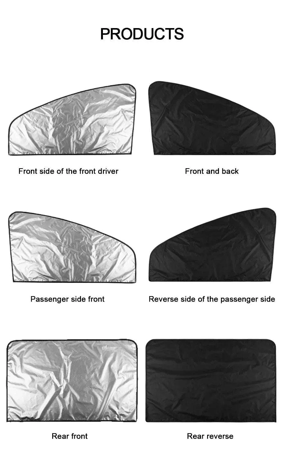 2-Piece Car Side Window Sun Shade Curtains - Image 14