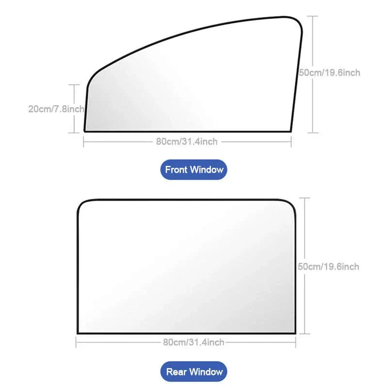 2-Piece Car Side Window Sun Shade Curtains - Image 6