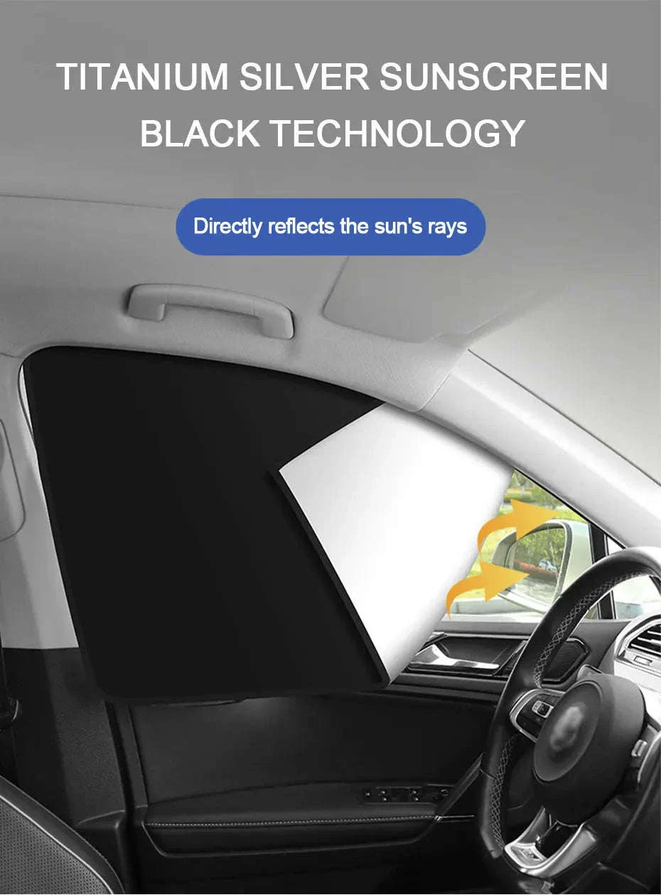 2-Piece Car Side Window Sun Shade Curtains - Image 8
