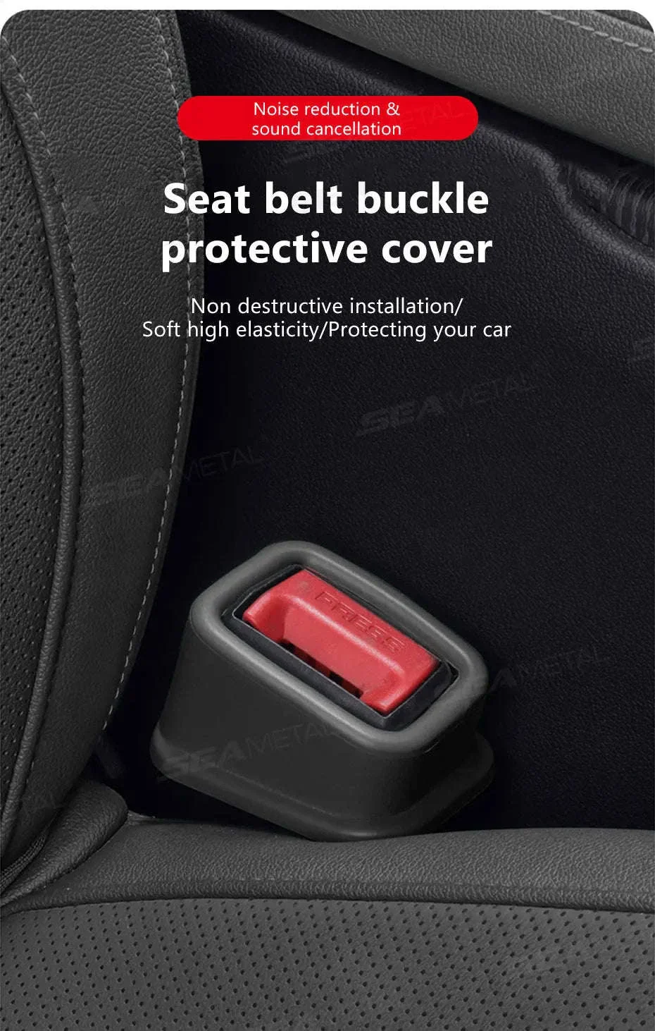 2-Piece Car Seat Belt Buckle Cover - Image 7