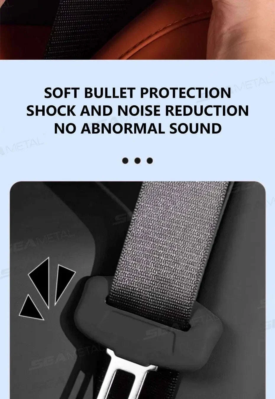 2-Piece Seat Belt Buckle Protector Rubber Cover - Image 10