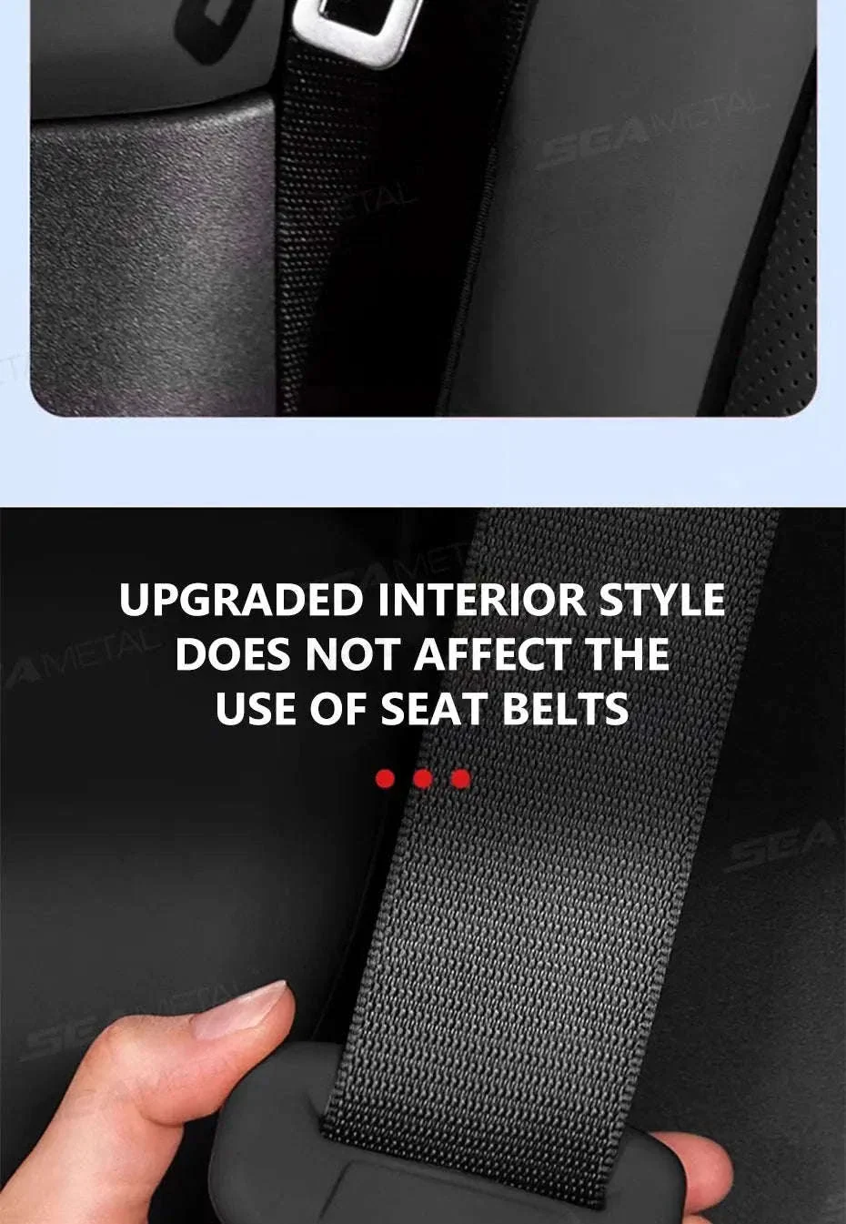 2-Piece Seat Belt Buckle Protector Rubber Cover - Image 11