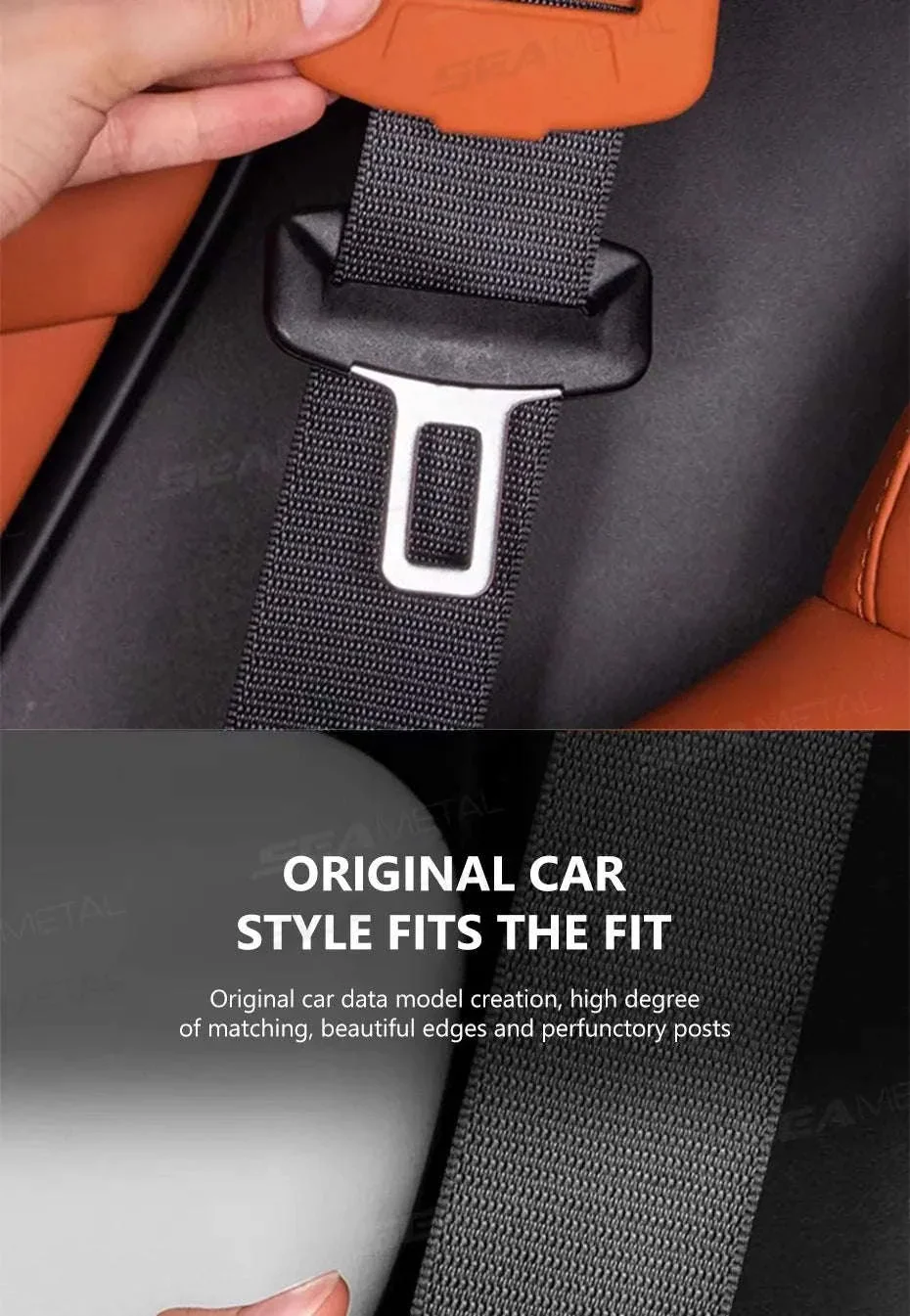 2-Piece Seat Belt Buckle Protector Rubber Cover - Image 13