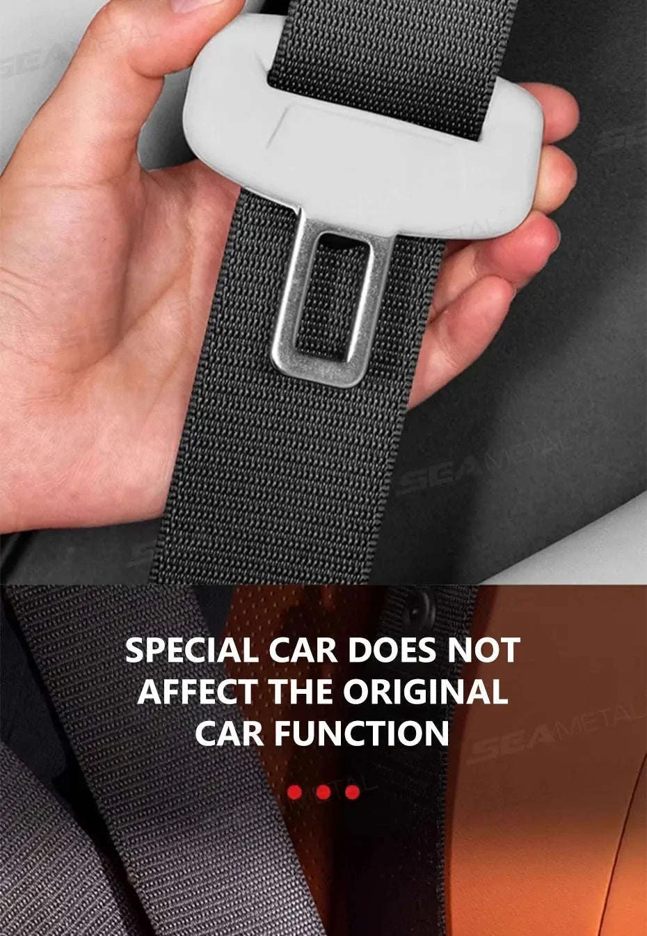 2-Piece Seat Belt Buckle Protector Rubber Cover - Image 14