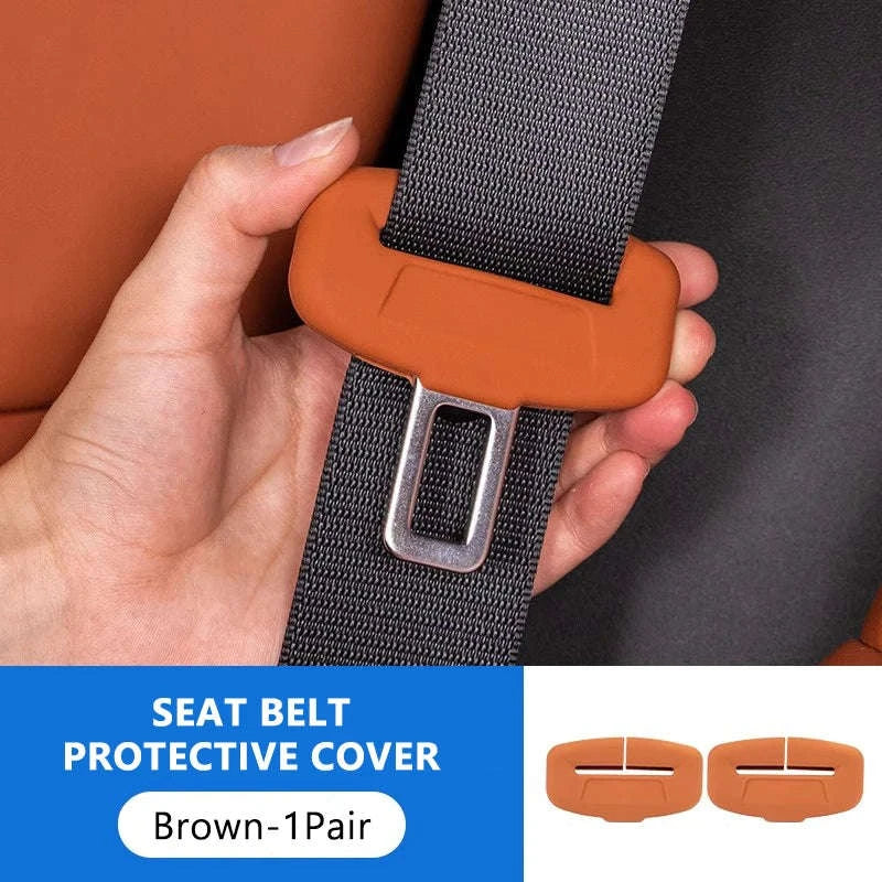 2-Piece Seat Belt Buckle Protector Rubber Cover - Image 18