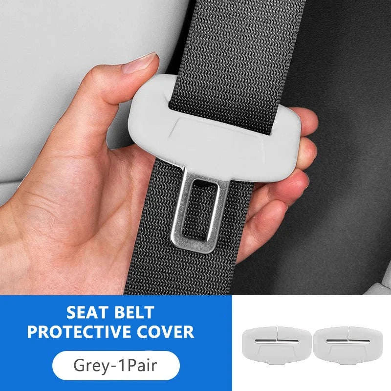 2-Piece Seat Belt Buckle Protector Rubber Cover - Image 19