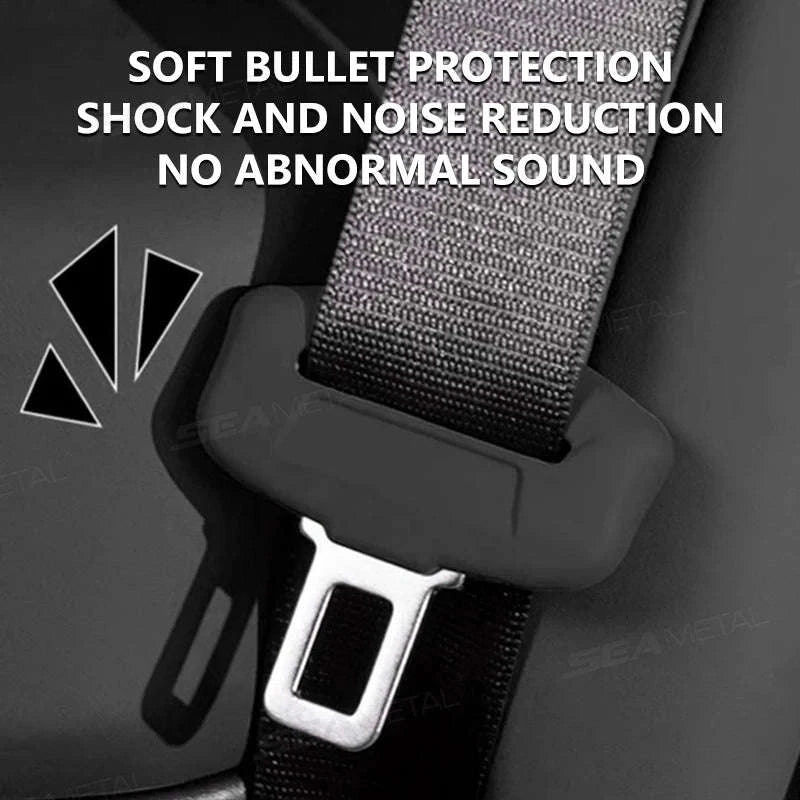 2-Piece Seat Belt Buckle Protector Rubber Cover - Image 4