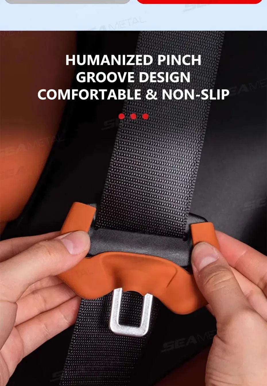 2-Piece Seat Belt Buckle Protector Rubber Cover - Image 9