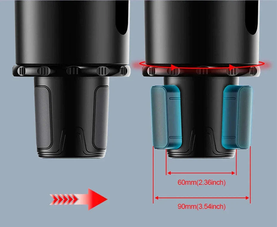 3 in 1 Car Cup Holder Extender with Tray - Image 10