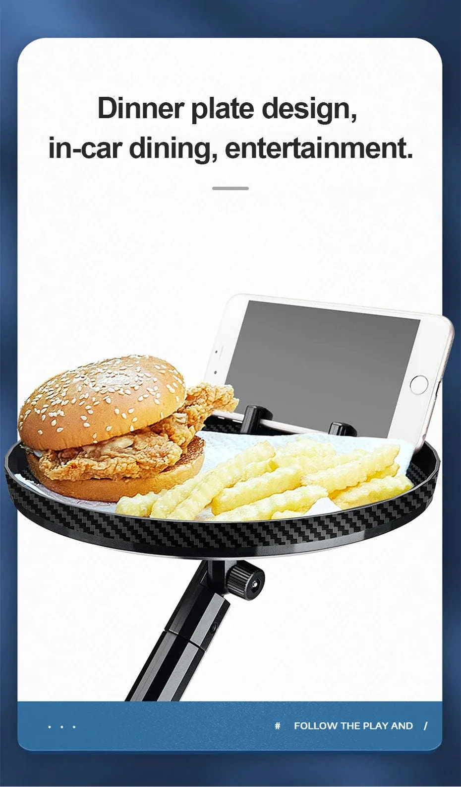 3 in 1 Car Cup Holder Extender with Tray - Image 12