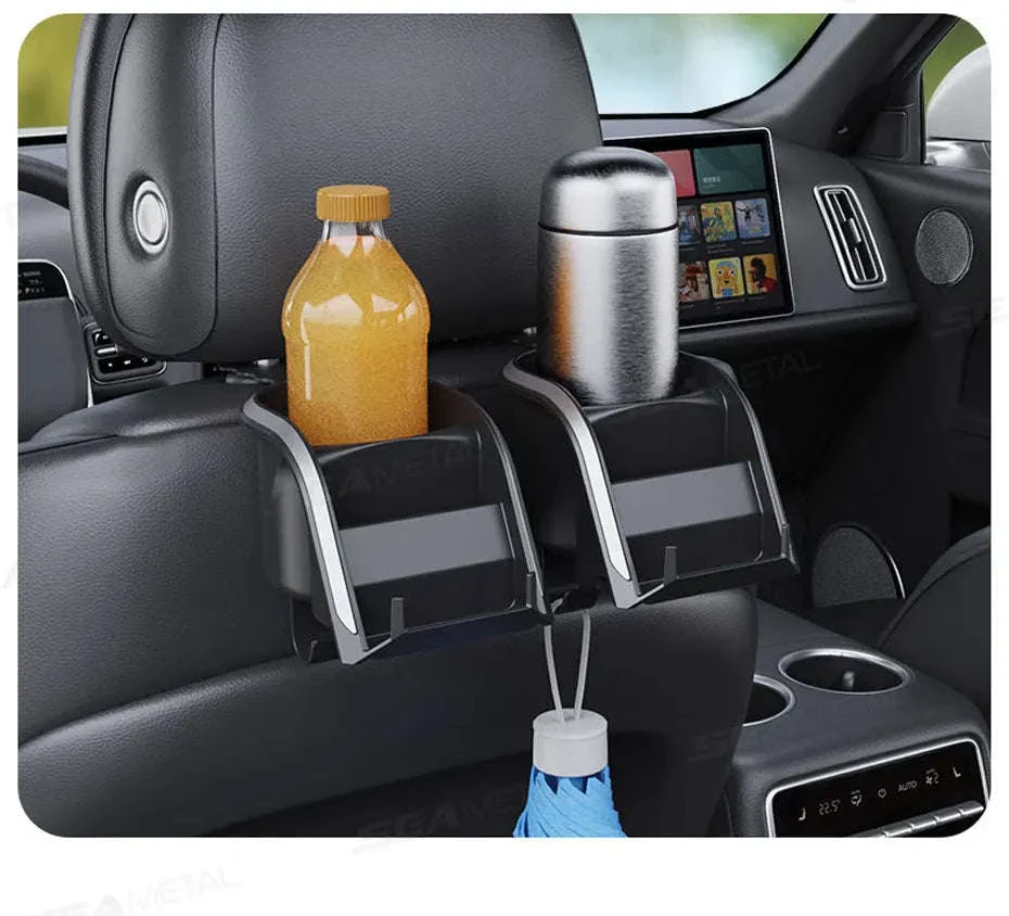 3 in 1 Car Headrest Cup Holder with Phone Mount and Hook - Image 15