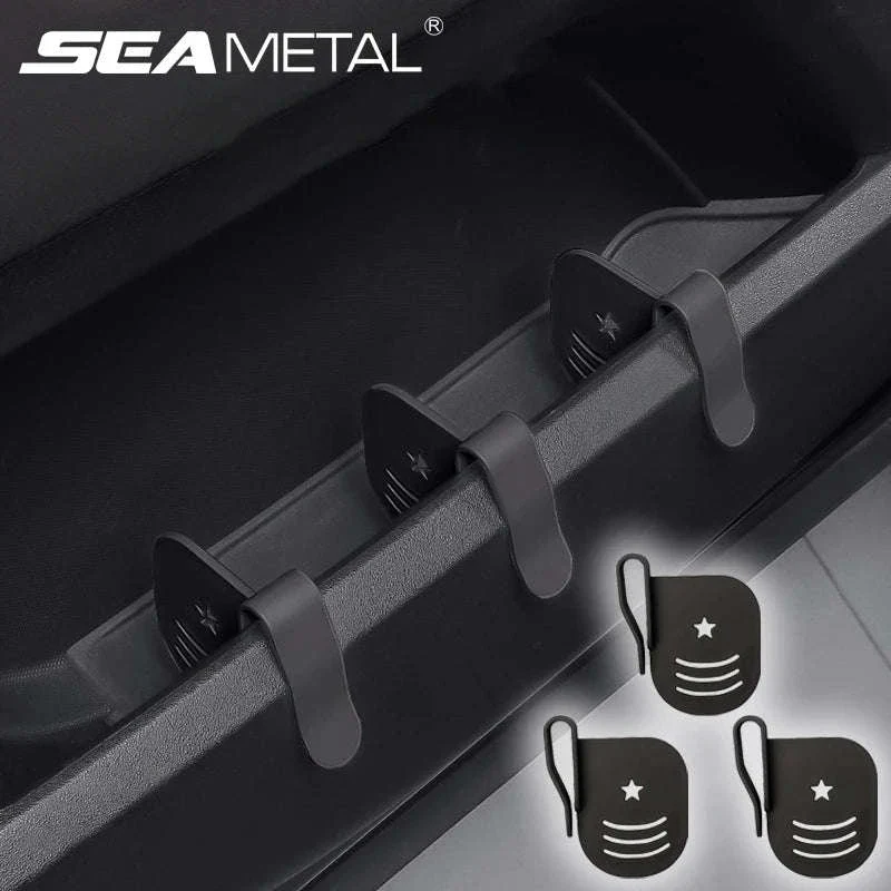 3-Piece Car Side Door Organizer Dividers Adjustable ABS Clip Storage Partition