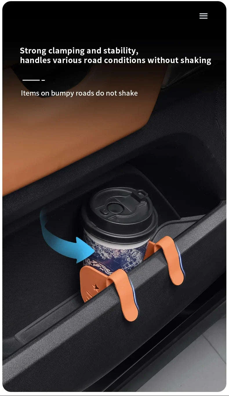3-Piece Car Side Door Organizer Dividers Adjustable ABS Clip Storage Partition - Image 10