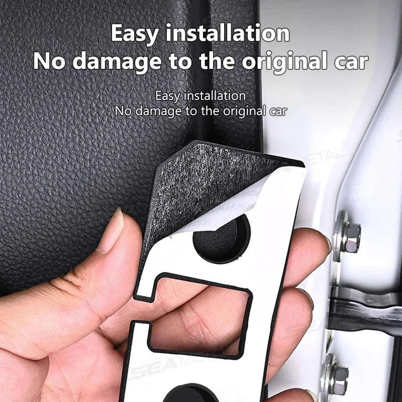 4pcs Car Door Buffer Cushion Waterproof Self-Adhesive Silicone Shockproof Cushion - Image 5