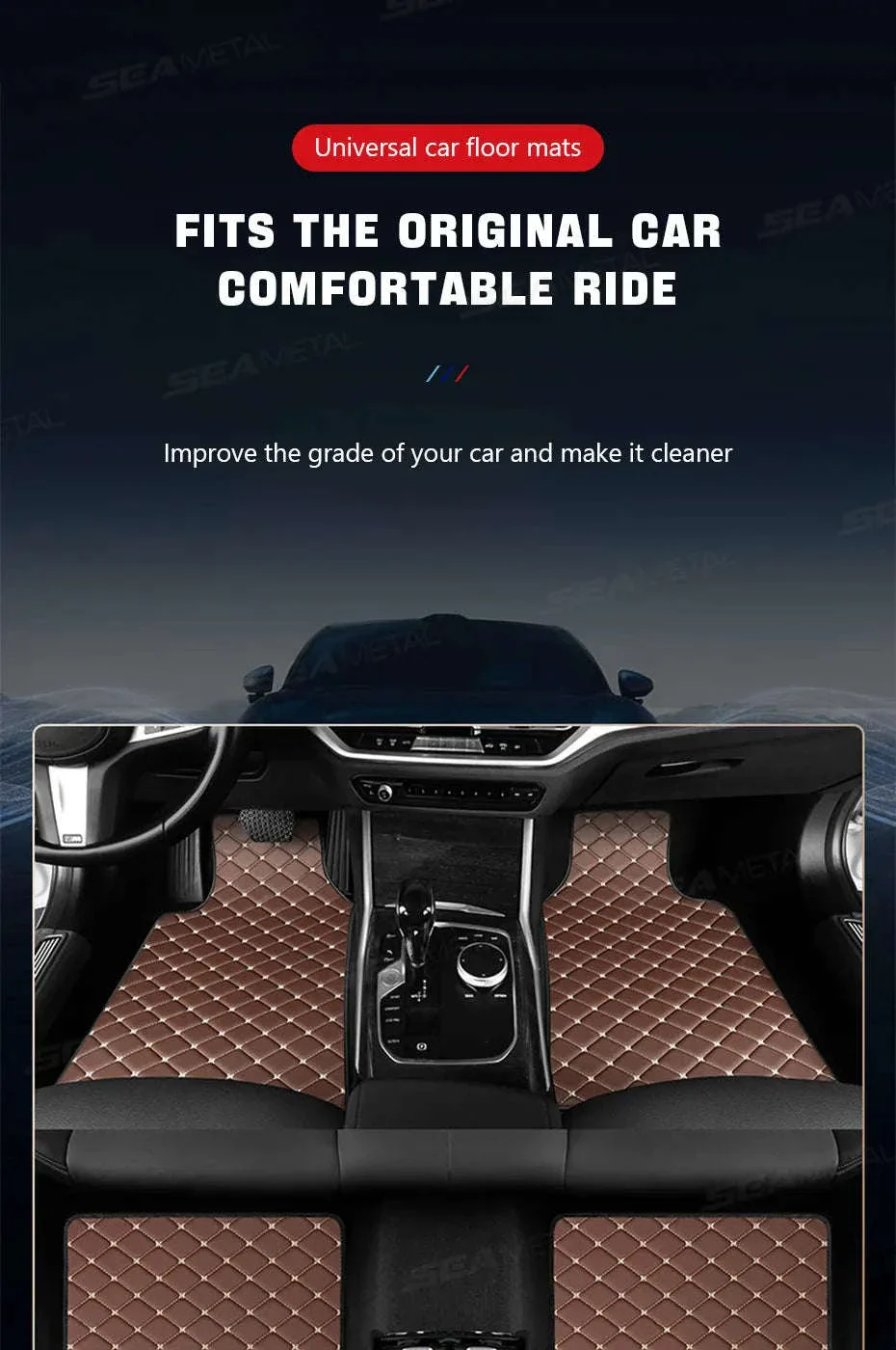 4-Piece Universal Car Floor Mat Set - Image 7