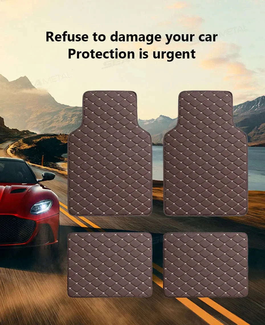 4-Piece Universal Car Floor Mat Set - Image 9