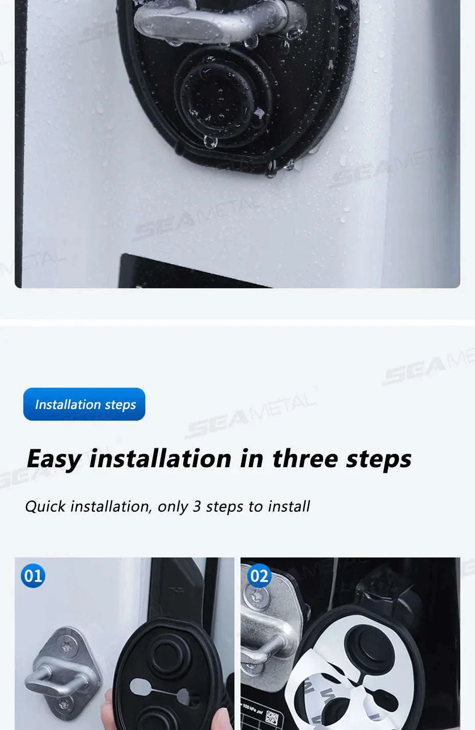 4-Piece Car Door Lock Protector Cover - Image 13