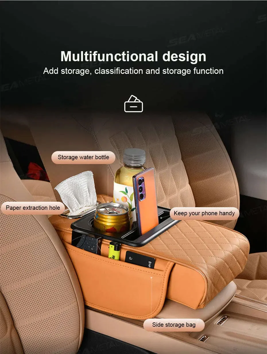 Car Armrest Cushion with Storage Organizer - Image 11