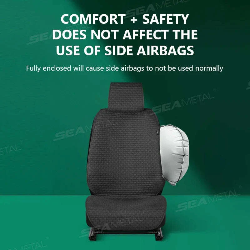 Breathable Linen Car Seat Cover - Image 5