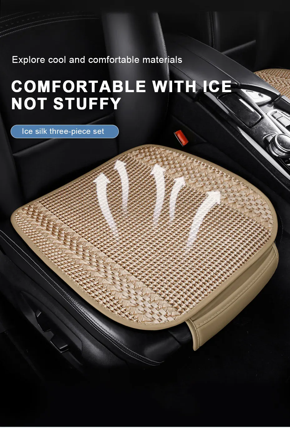 Breathable Ice Silk Car Seat Cover - Image 7