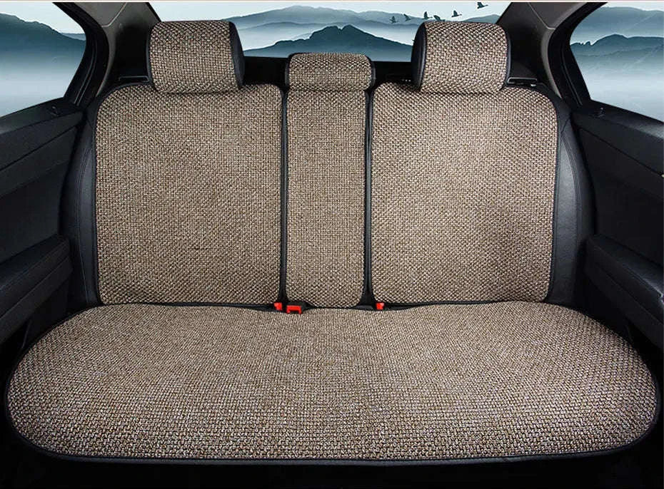 Breathable Linen Car Seat Cover - Image 22