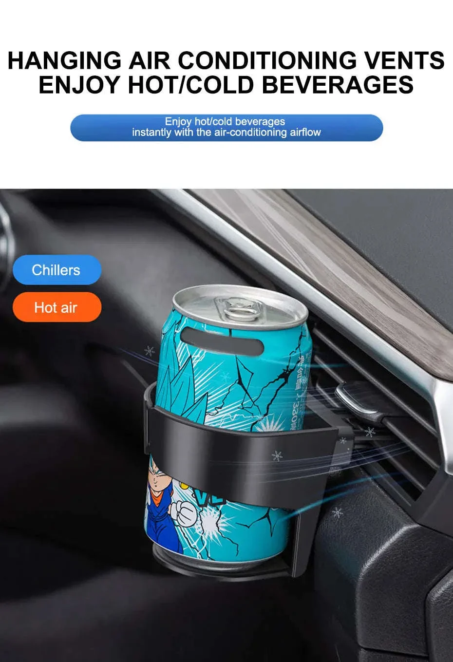 Car Air Vent Cup Holder Adjustable Bottle Mount - Image 15