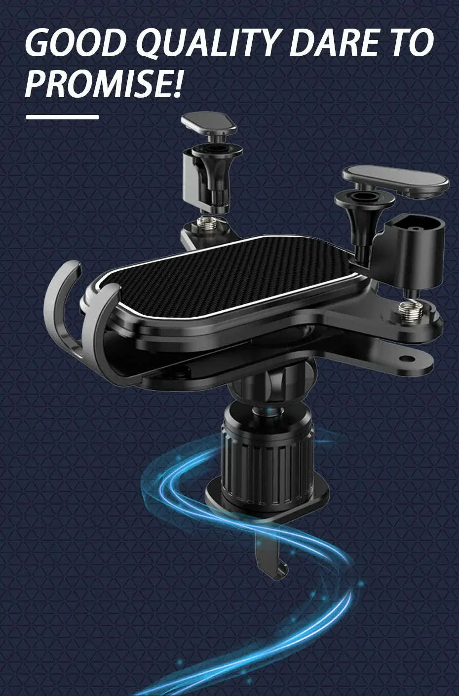 Car Air Vent Phone Holder Gravity Lock Hook Mount 360 Rotation - Image 7
