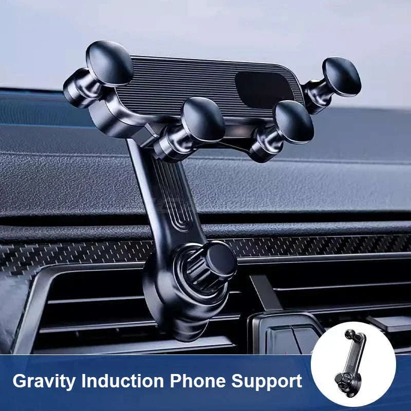 Car Air Vent Phone Holder Gravity Stable Telescopic Mini Mount - Image 19