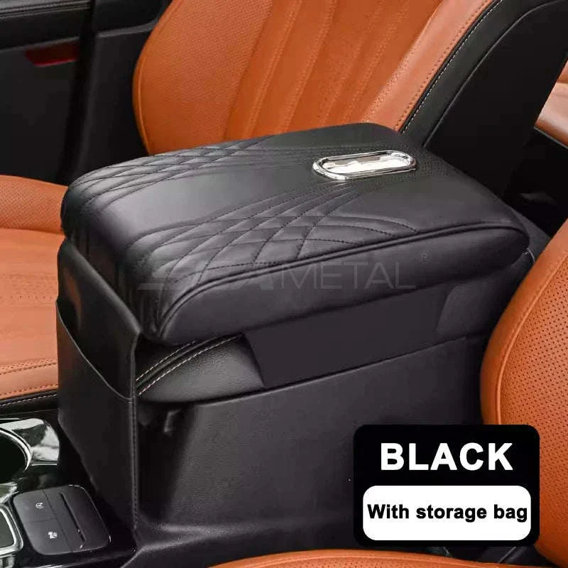Car Armrest Box Cover with Memory Foam and Storage - Image 19