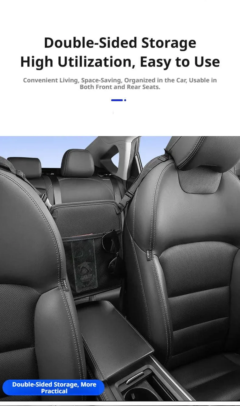 Car Back Seat Organizer Tissue Holder Storage Bag - Image 12