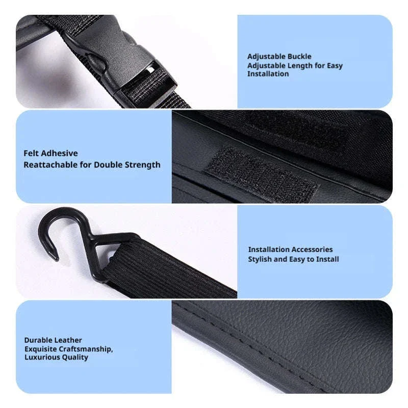 Car Back Seat Organizer Tissue Holder Storage Bag - Image 6