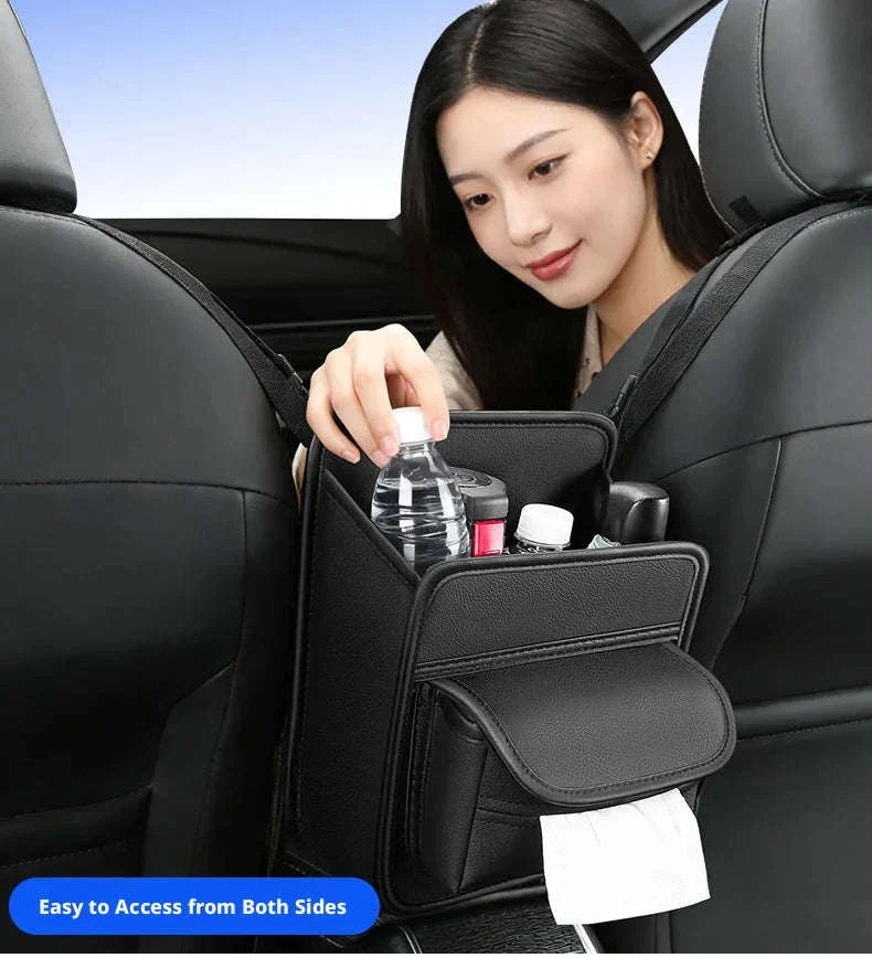 Car Back Seat Organizer Tissue Holder Storage Bag - Image 9