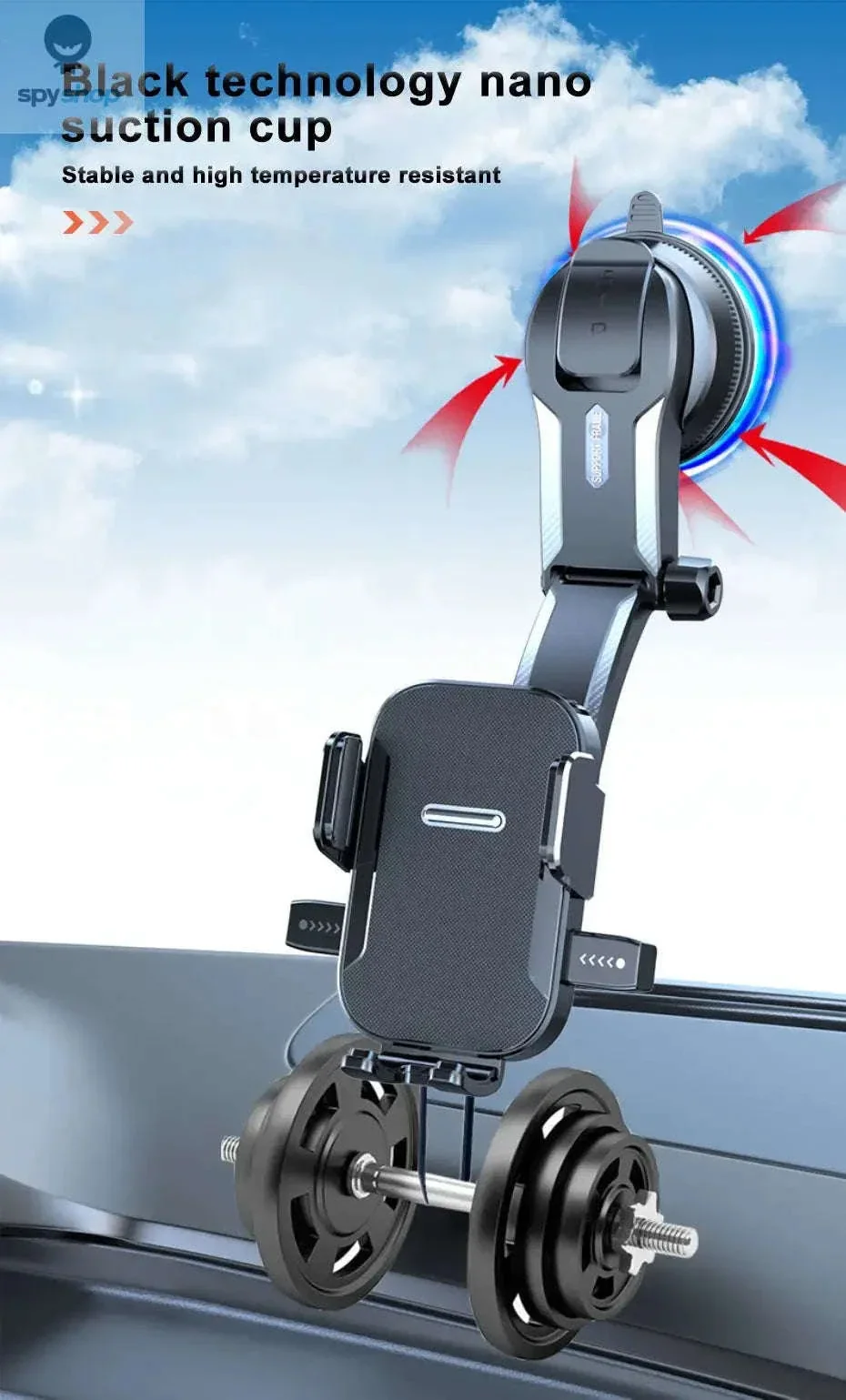 Car Dashboard Phone Mount for Steady Hands-Free Viewing - Image 13