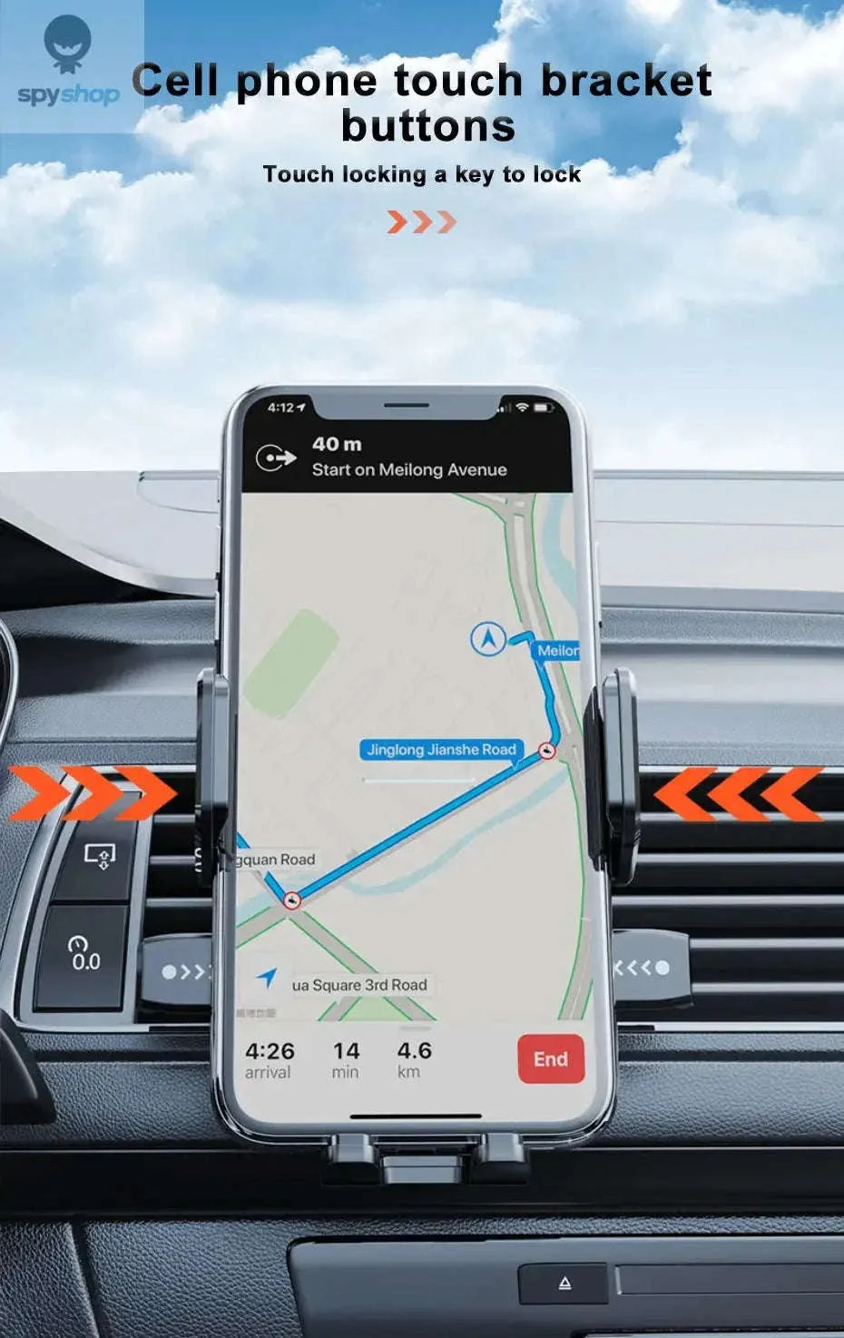 Car Dashboard Phone Mount for Steady Hands-Free Viewing - Image 14