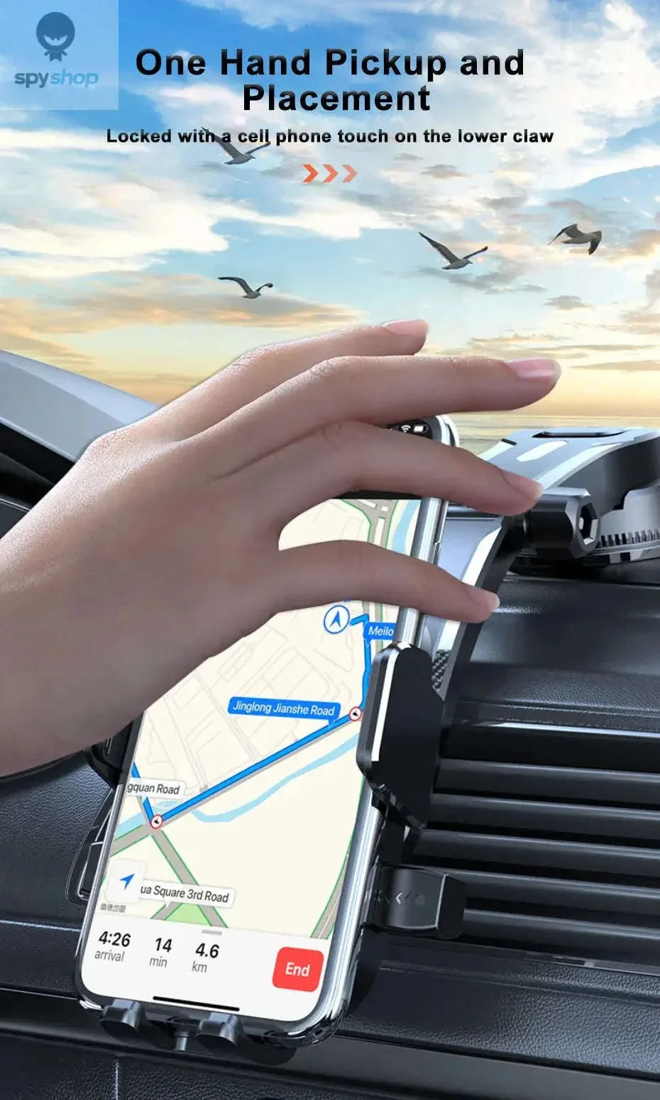 Car Dashboard Phone Mount for Steady Hands-Free Viewing - Image 15
